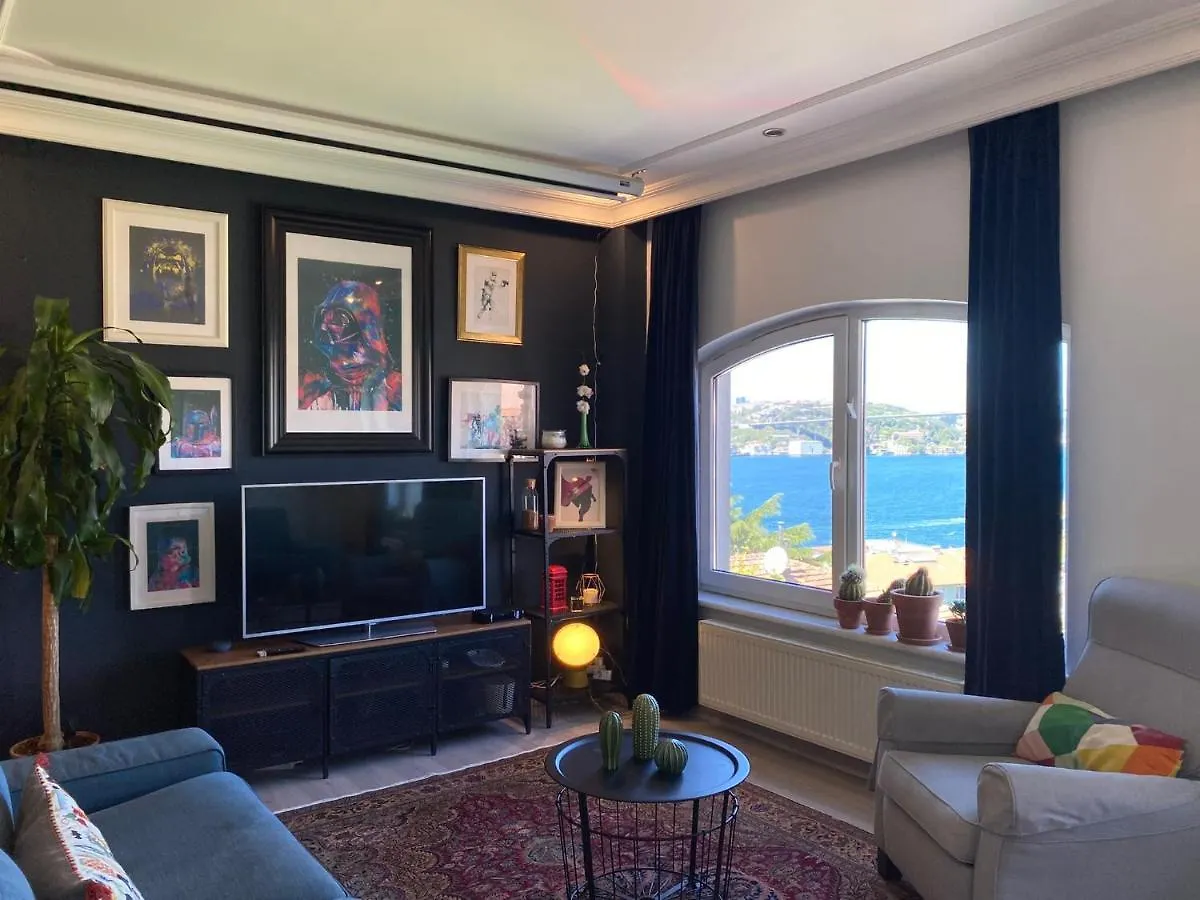 Delightful Apartment With Backyard And Bosphorus View In Uskudar İstanbul